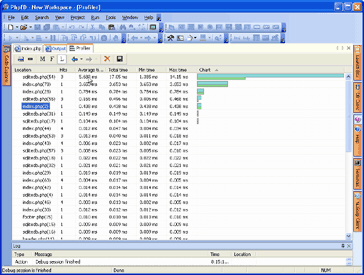 Viewing PHP profiler results